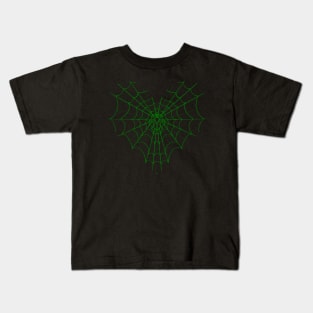 Spider Web Heart V22 Kids T-Shirt